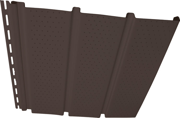 T4 Vinyl Soffit - Vented Musket Brown - Carton - 32DS12VT98 - Timbermill Siding